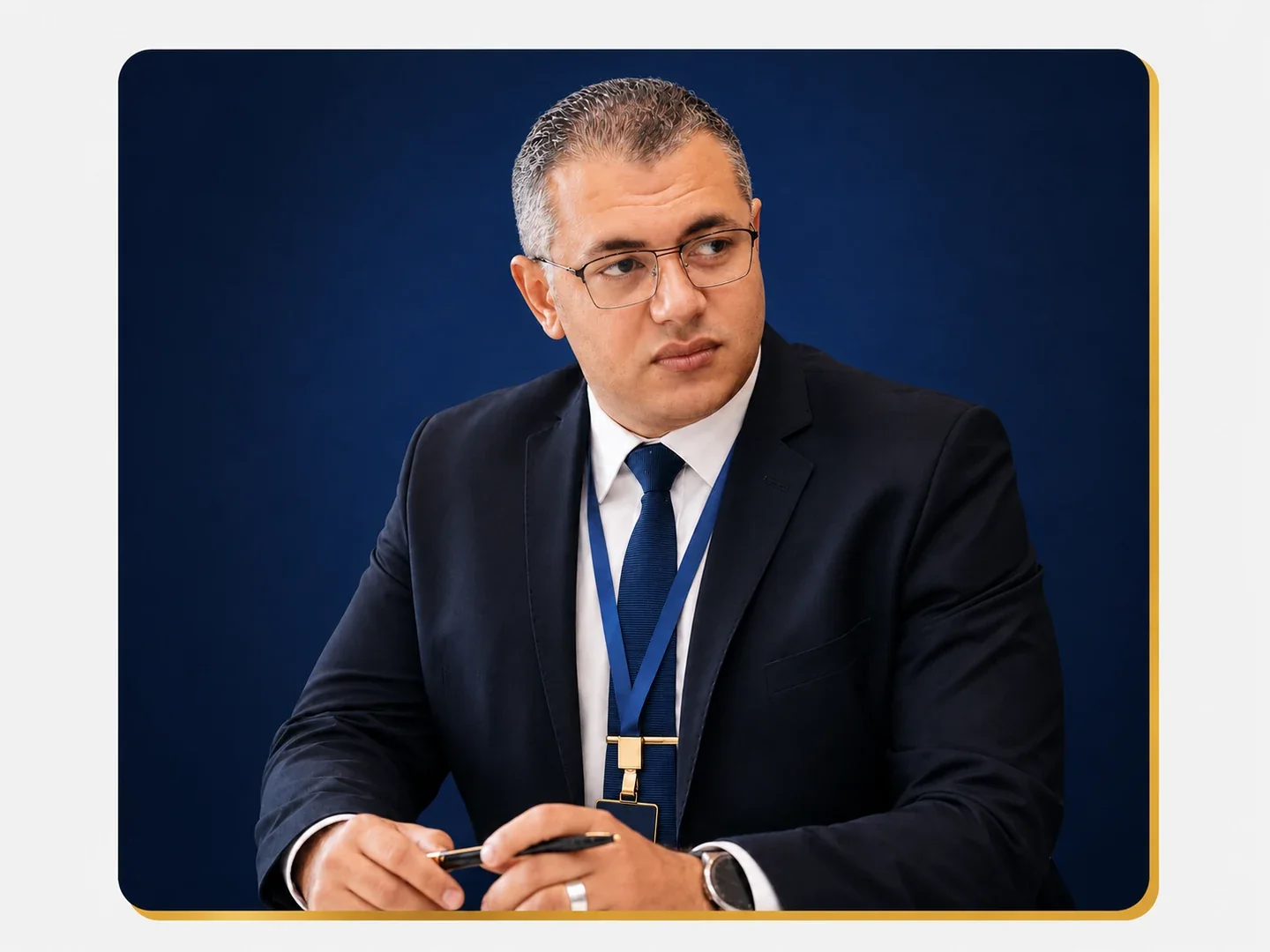 Mostafa Gad in an executive professional setting